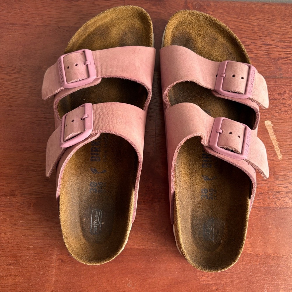 Birkenstock Pink Arizona Sandals Women Size 38